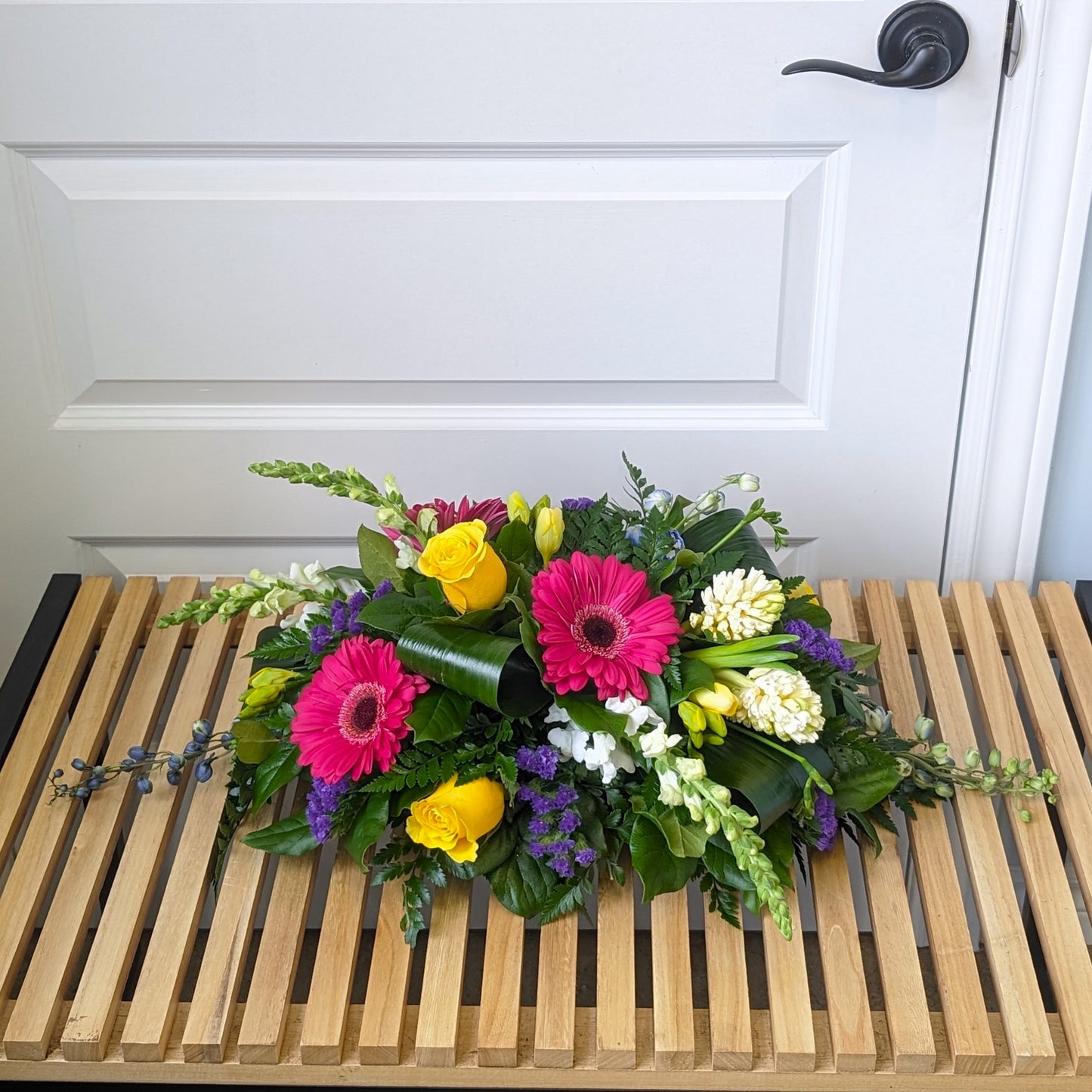 Colourful Oblong Easter Table Centerpiece