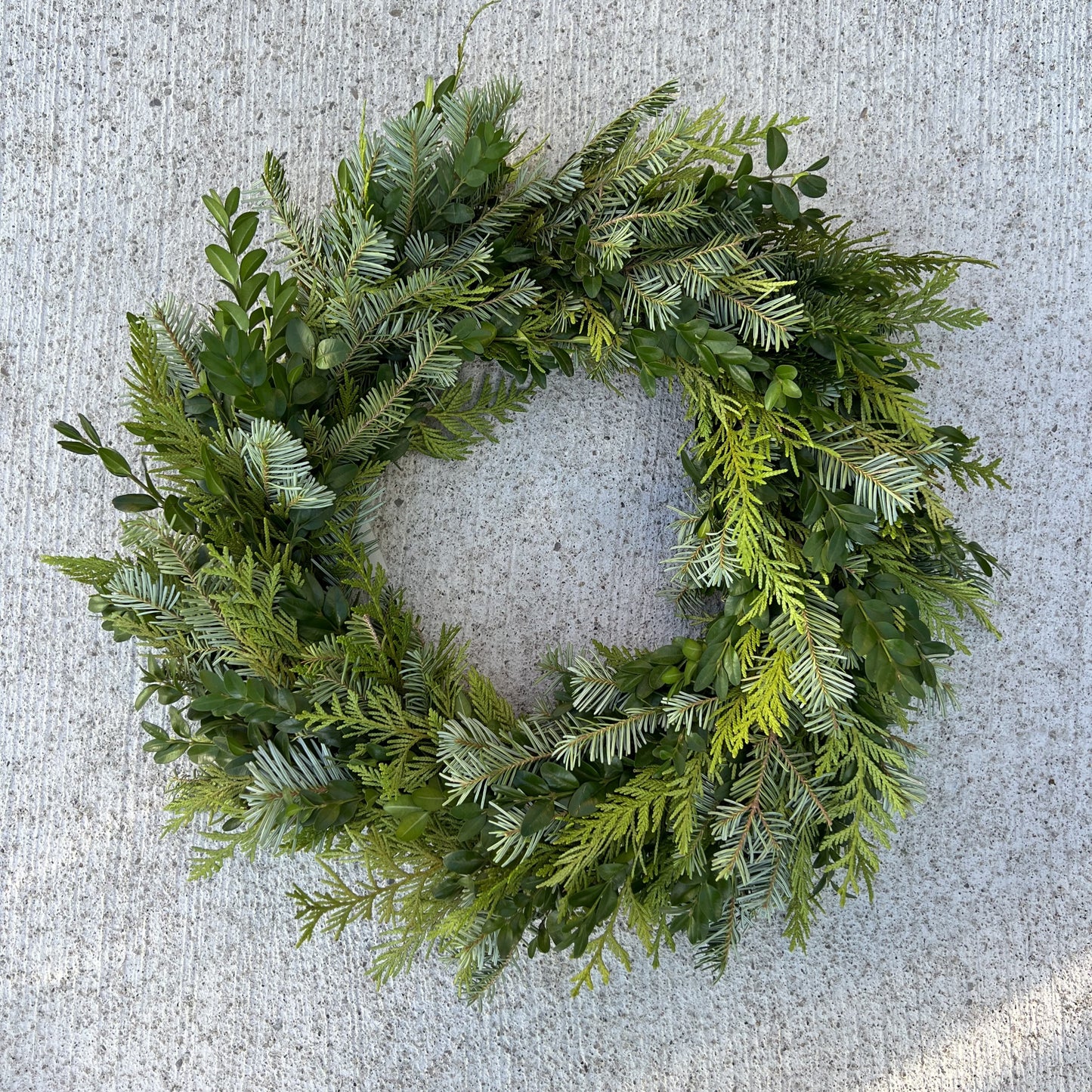 Mixed Green Wreath