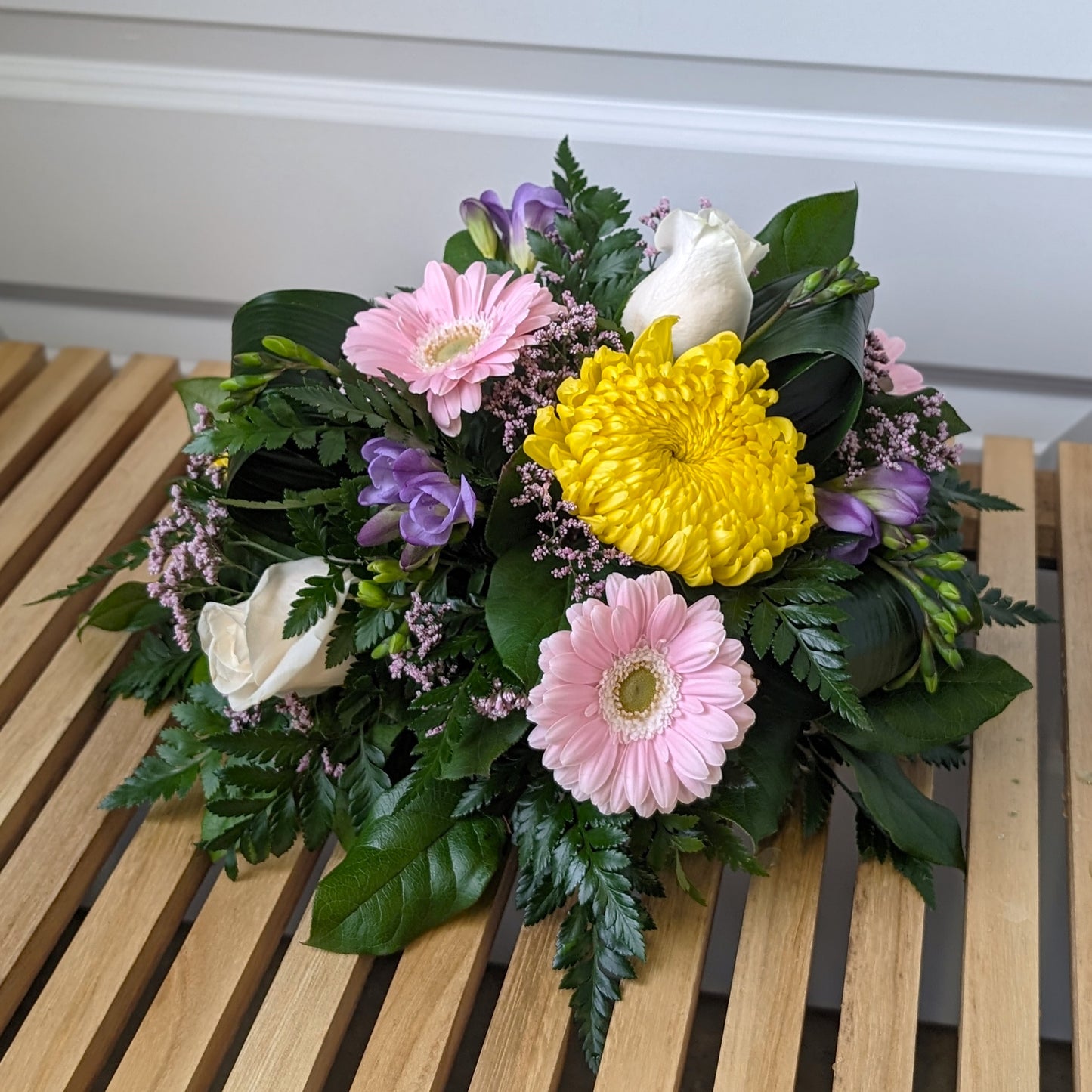 Colourful Round Easter Table Arrangement